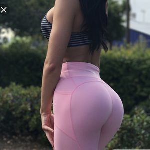 Heart Booty Pink Leggings XS
